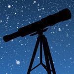 Imagen de un telescopio frente al firmamento